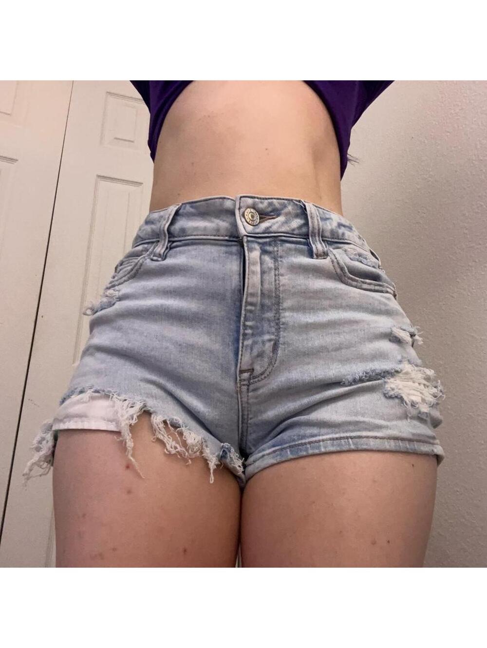 mini denim shorts